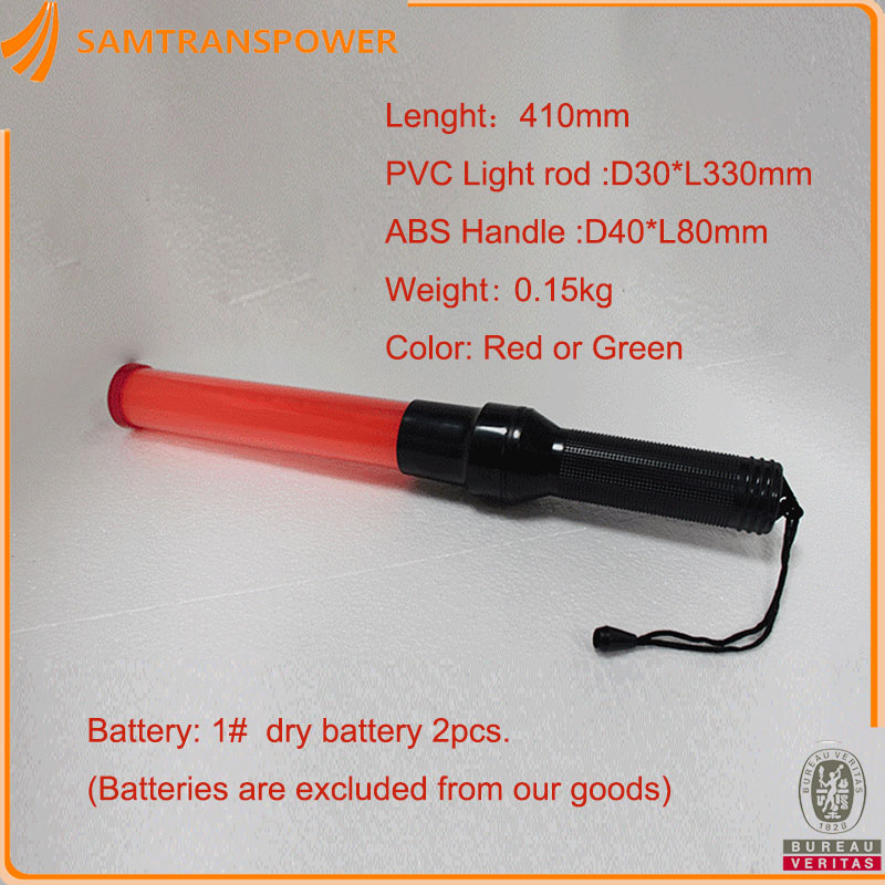Non-Rechargeable Traffic Flashing LED Traffic Baton Police Wand L410d40